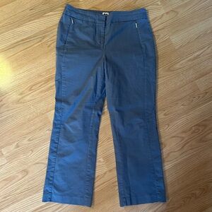 Anne Klein Straight Leg Blue Pants